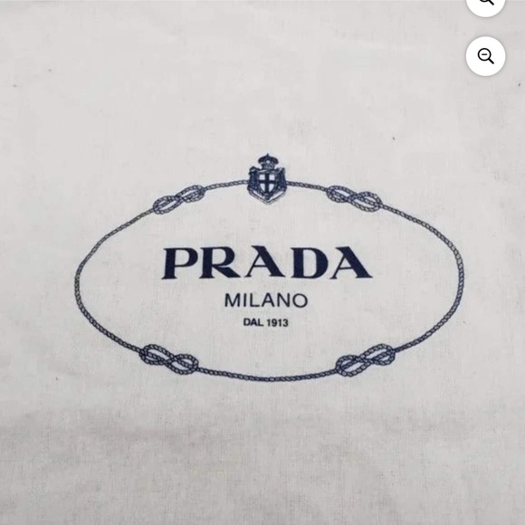 Prada Dust Bag Storage Cover Authentic Logo Cotton
Beige/White 20x17 - Picture 3 of 5
